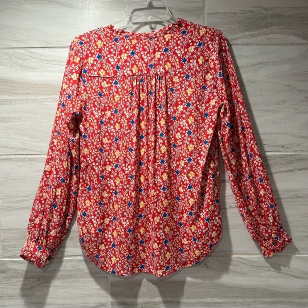 Maeve By Anthropologie Floral V-neck
Ruffle Blouse Size 4 - Picture 6 of 9